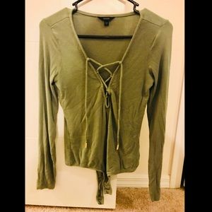 Olive green Guess bodysuit